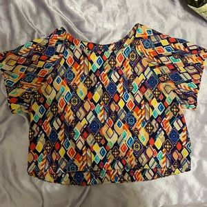 Multicolored Crop Top